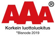 Logo AAA Korkein luottoluokitus Bisnode 2019